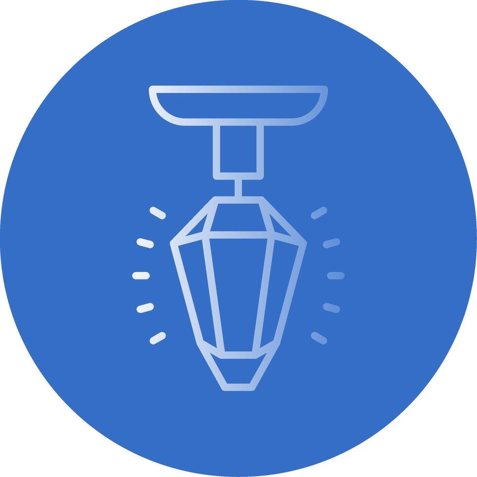 Street Light Flat Bubble Icon vector