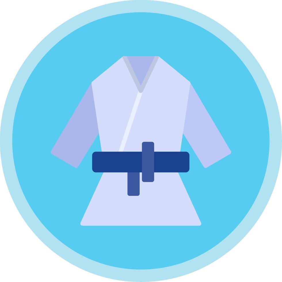 Kimono Flat Multi Circle Icon vector