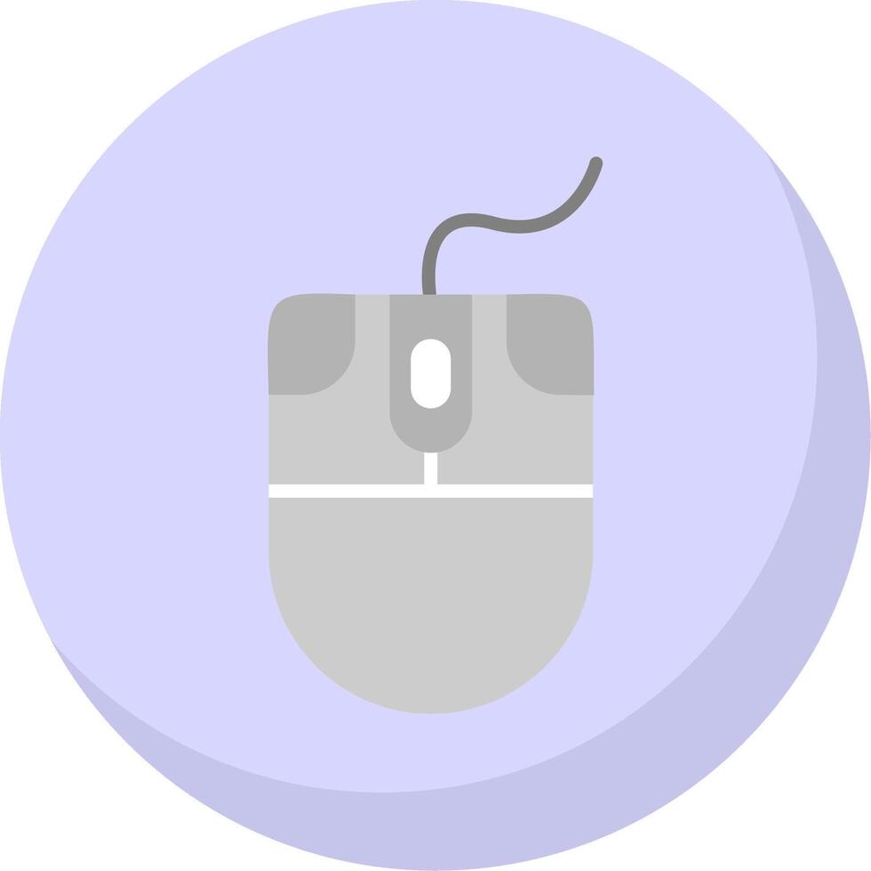 Mouse Flat Bubble Icon vector