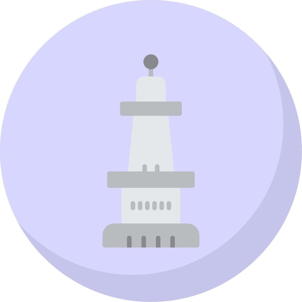 Monument Flat Bubble Icon vector