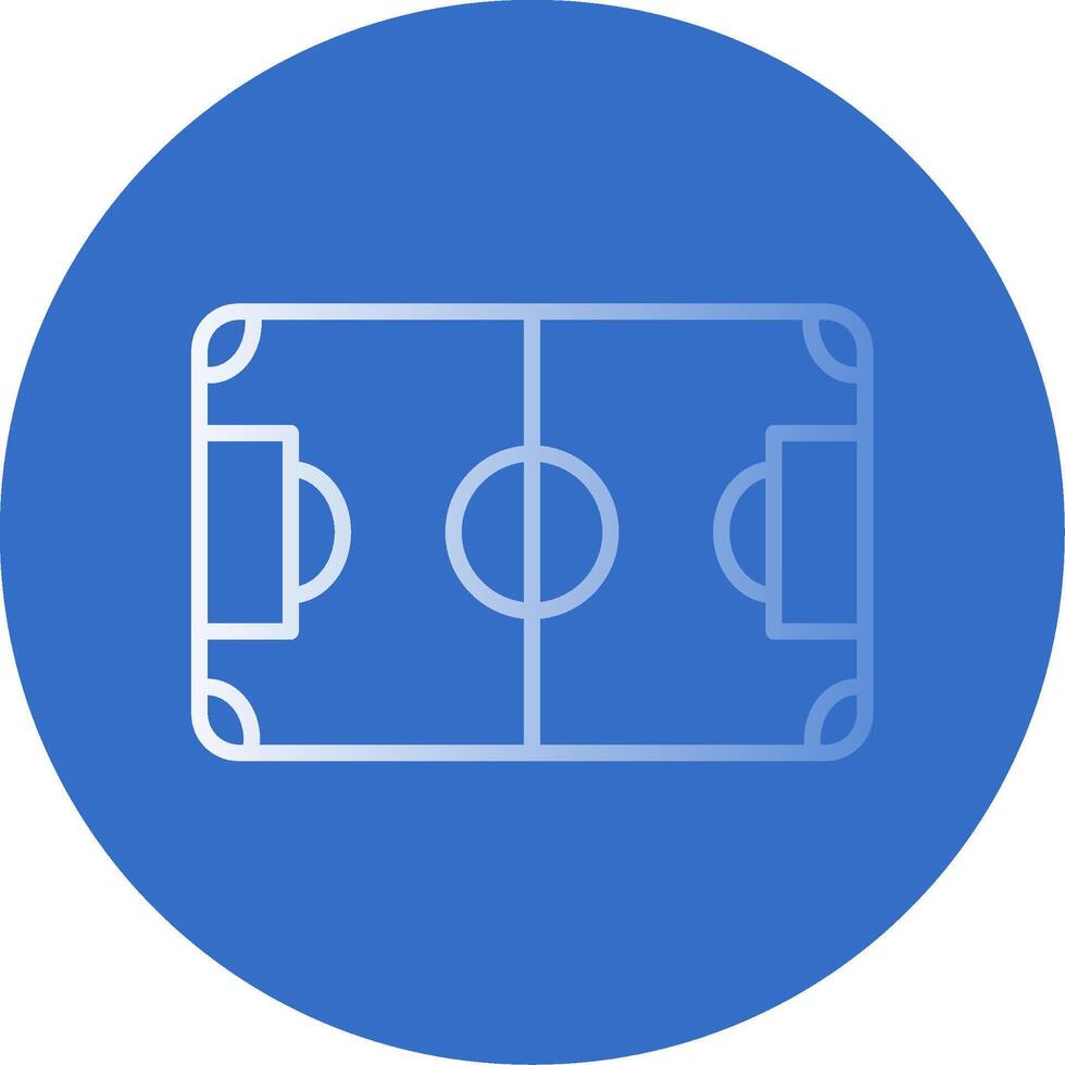 Soccer Field Flat Bubble Icon vector