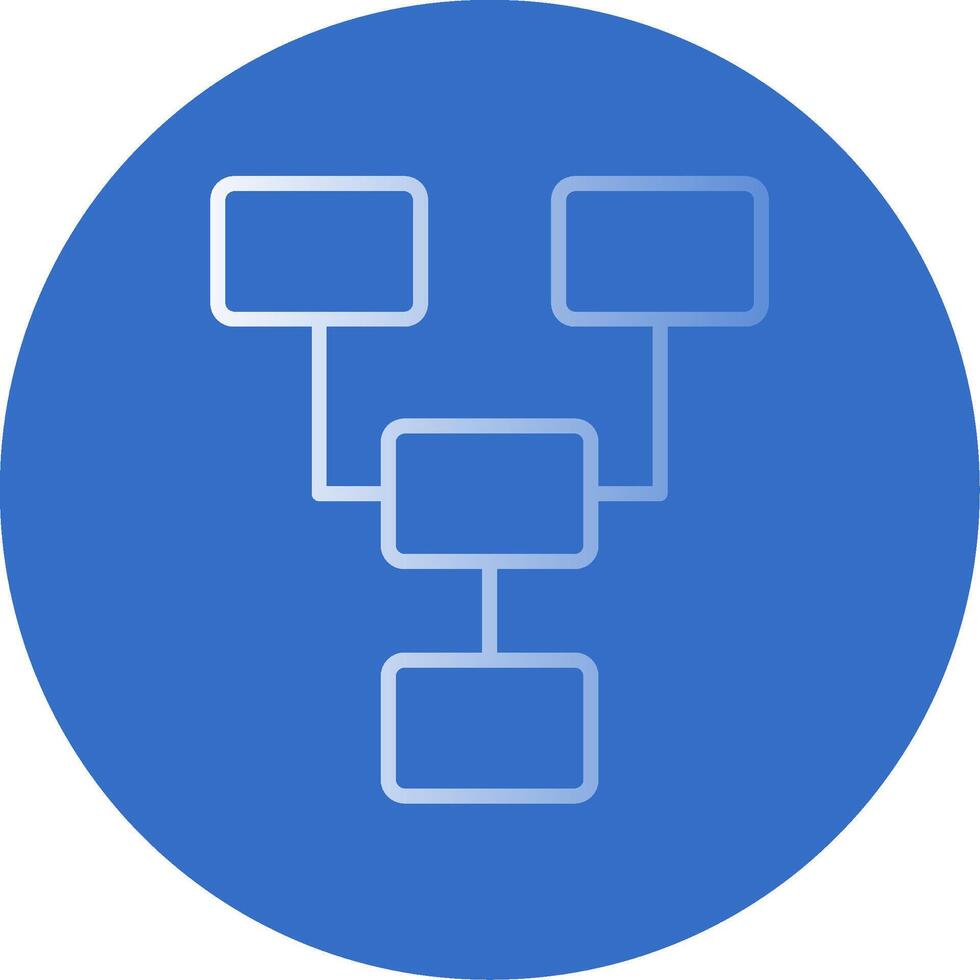 Organize Flat Bubble Icon vector