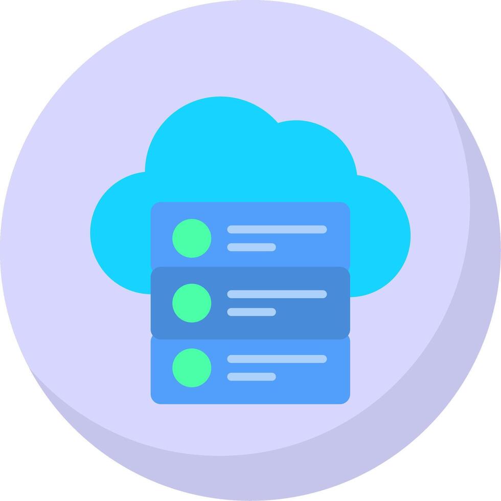 Cloud Data Flat Bubble Icon 44260881 Vector Art at Vecteezy