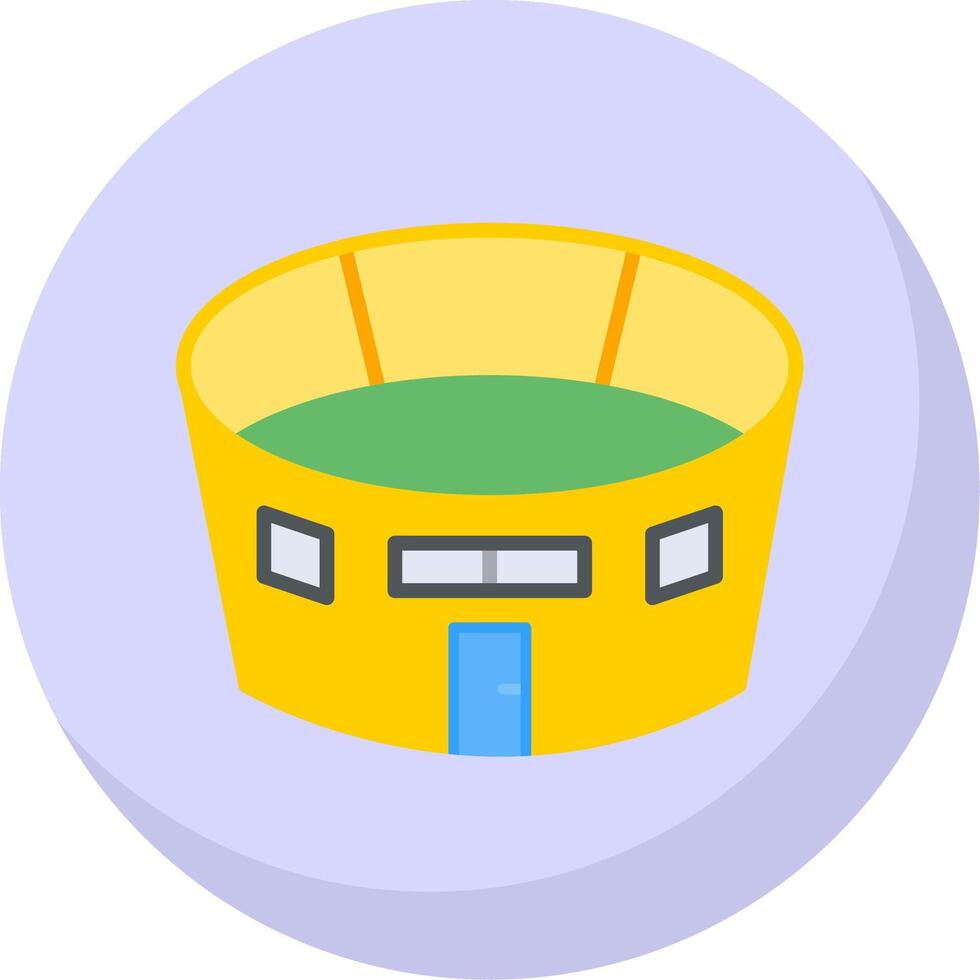 Stadium Flat Bubble Icon vector