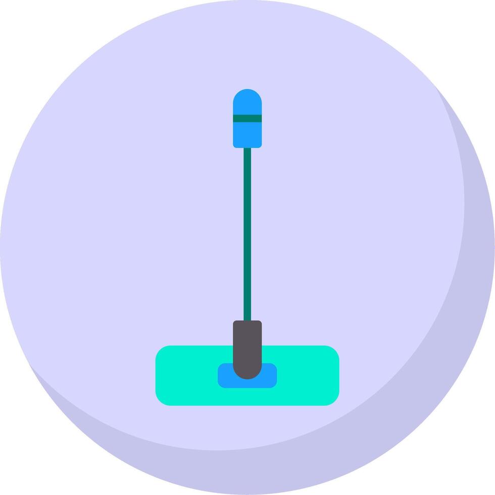 Mop Flat Bubble Icon vector