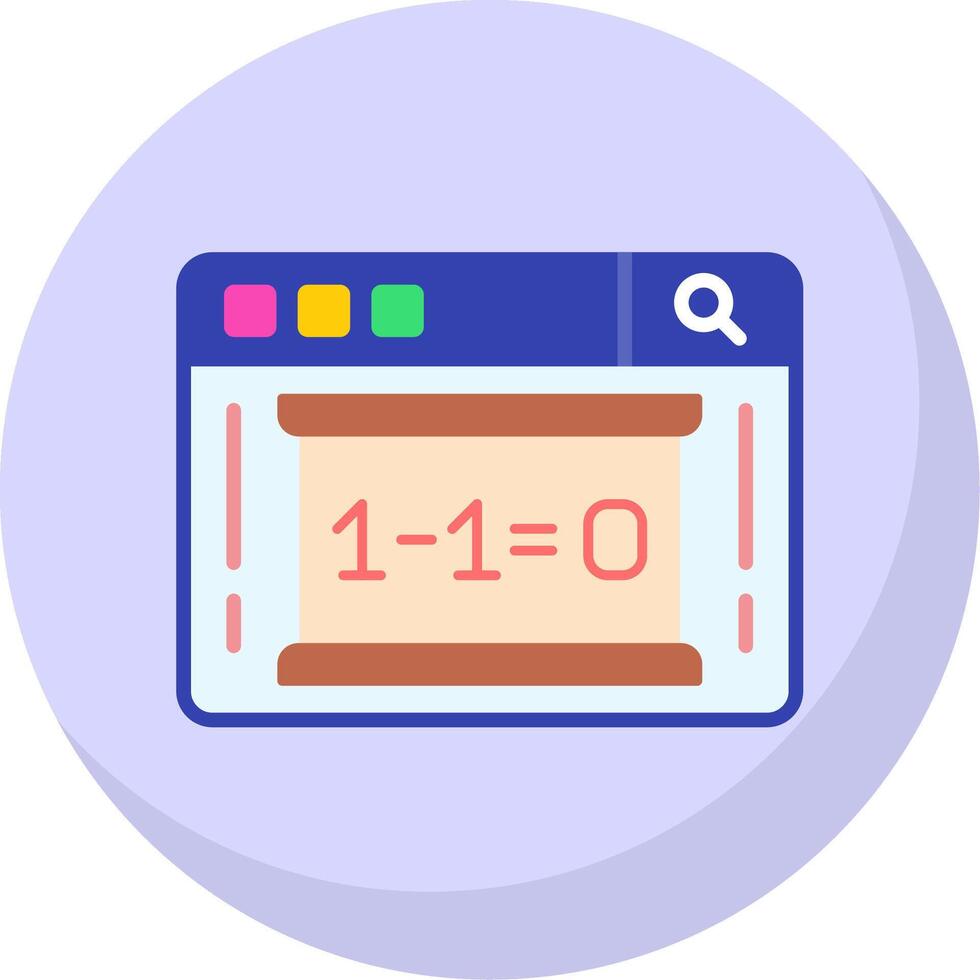 OnFlat Bubble Class Flat Bubble Icon vector