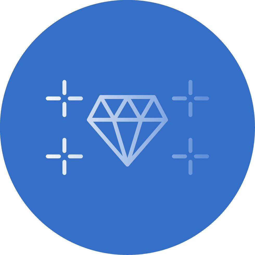Diamond Flat Bubble Icon vector