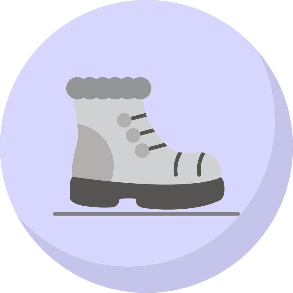 Boot Flat Bubble Icon vector