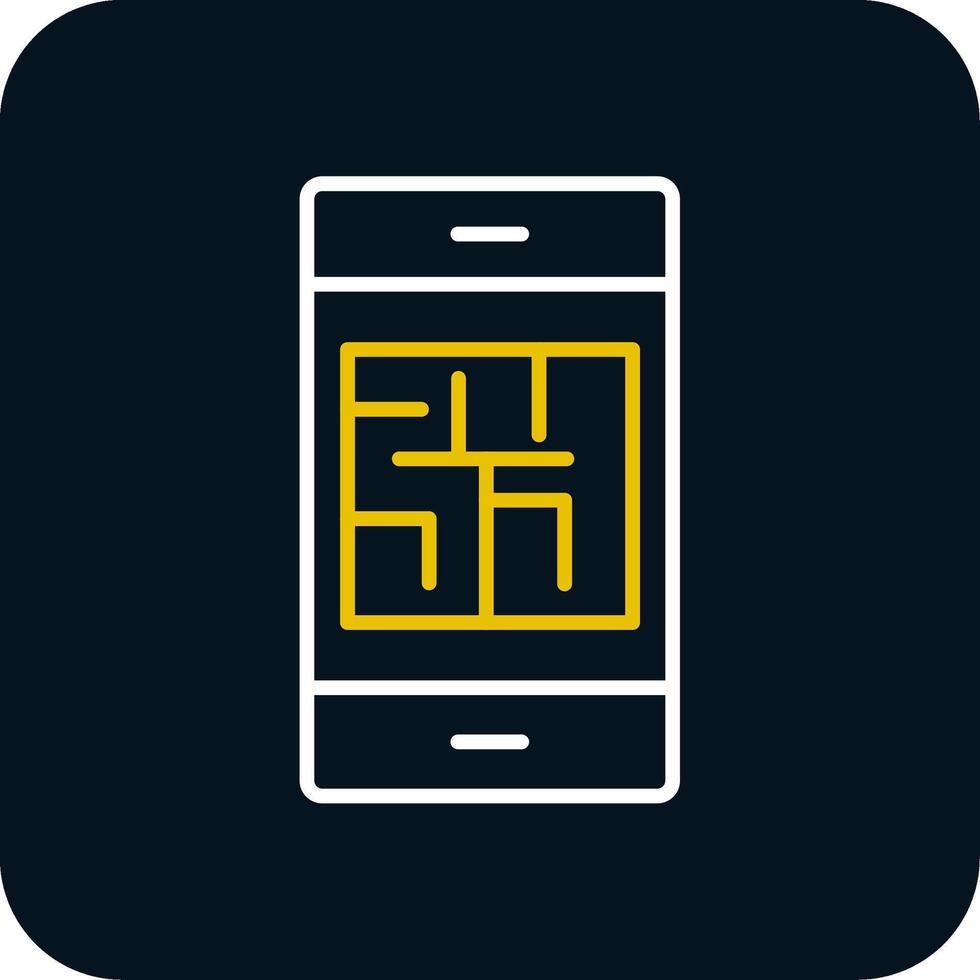 Maze Line Red Circle Icon vector