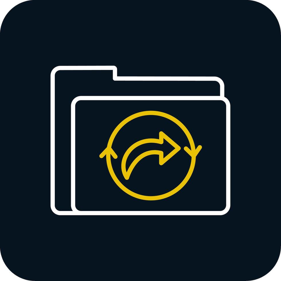 Send Line Red Circle Icon vector