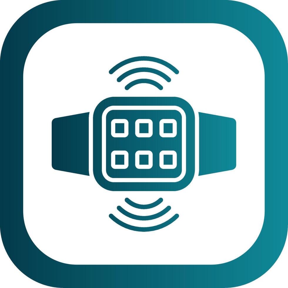 Connection Glyph Gradient Corner Icon vector