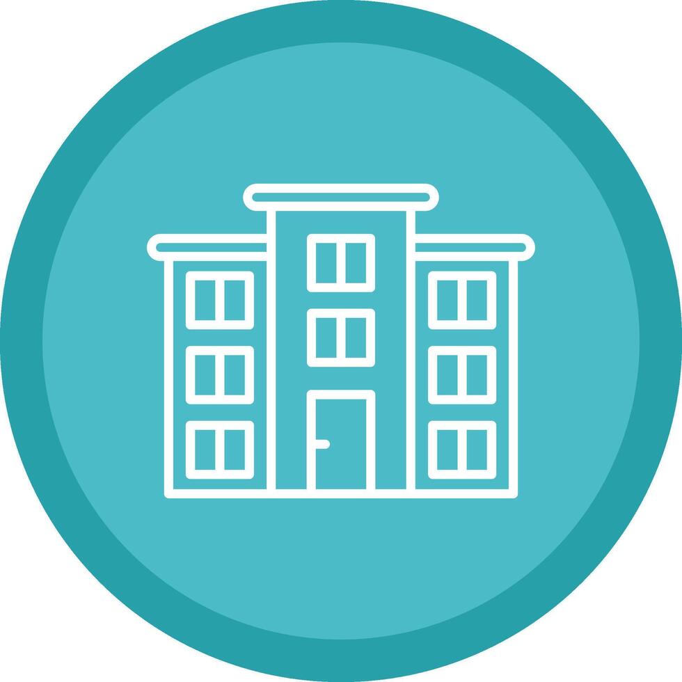 Flat Line Multi Circle Icon vector