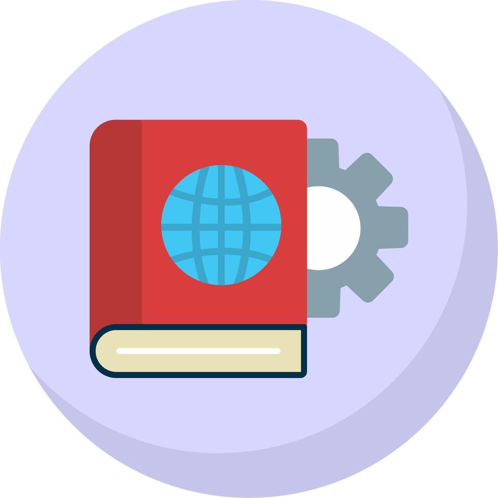 Educational Technology Flat Bubble Icon vector