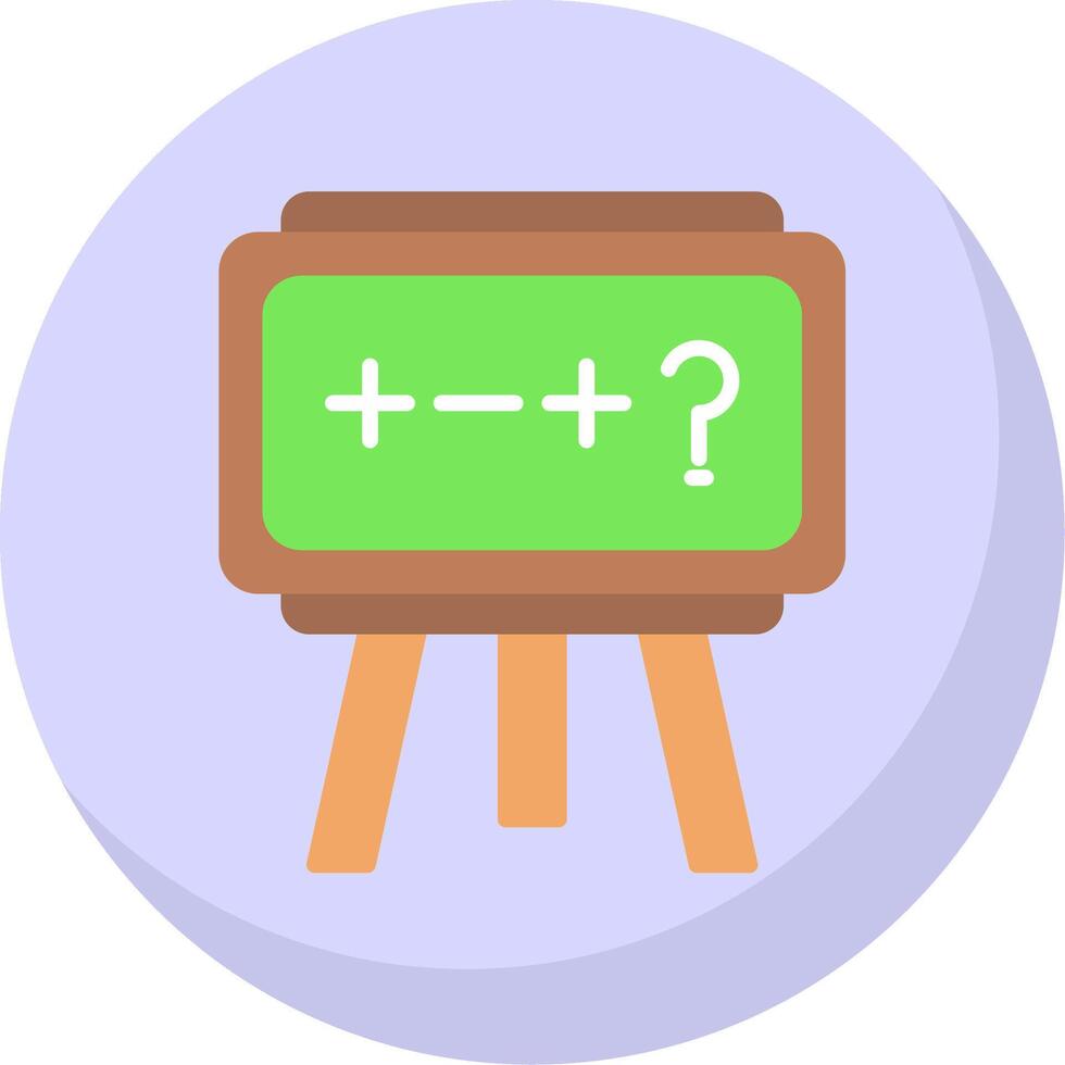 Theory Flat Bubble Icon vector