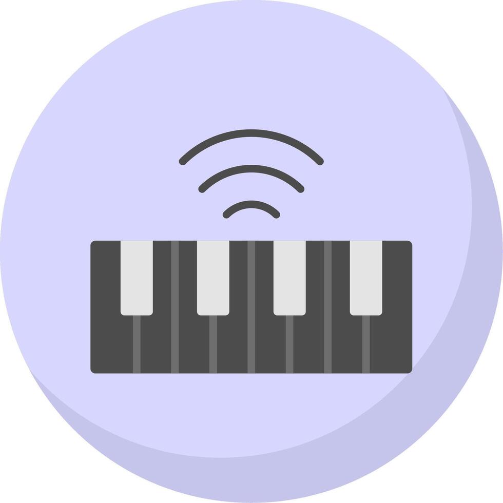 Keyboard Flat Bubble Icon vector