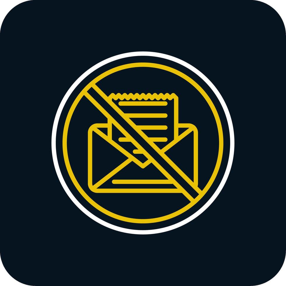 Prohibited Sign Line Red Circle Icon vector