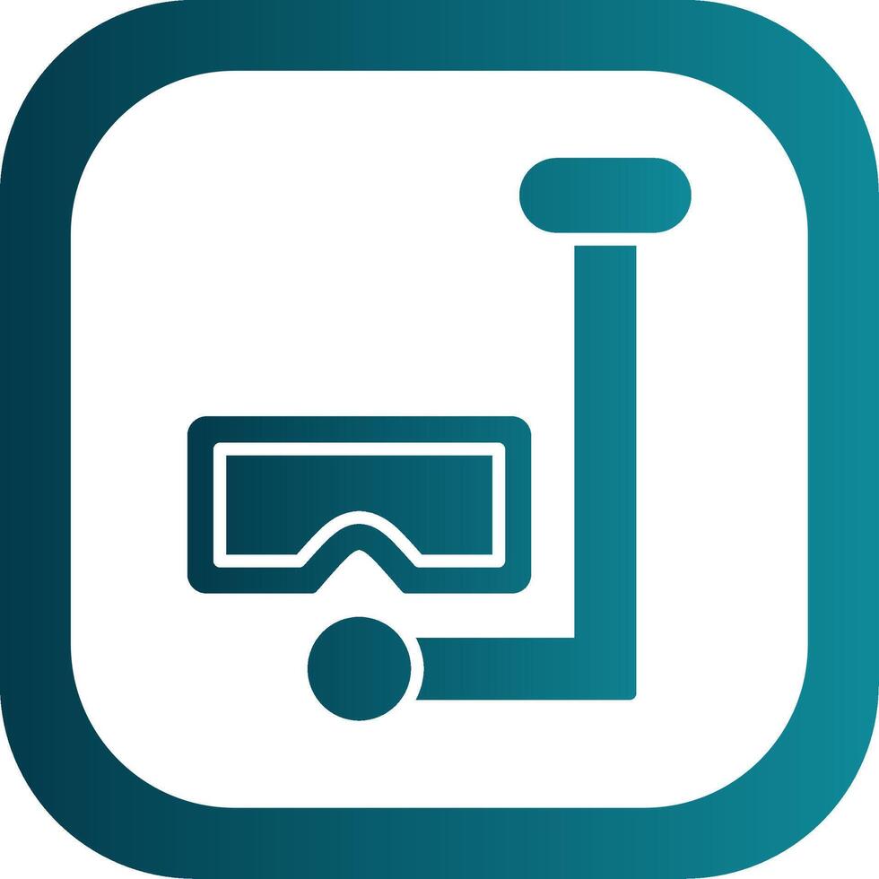 Snorkle Glyph Gradient Corner Icon vector