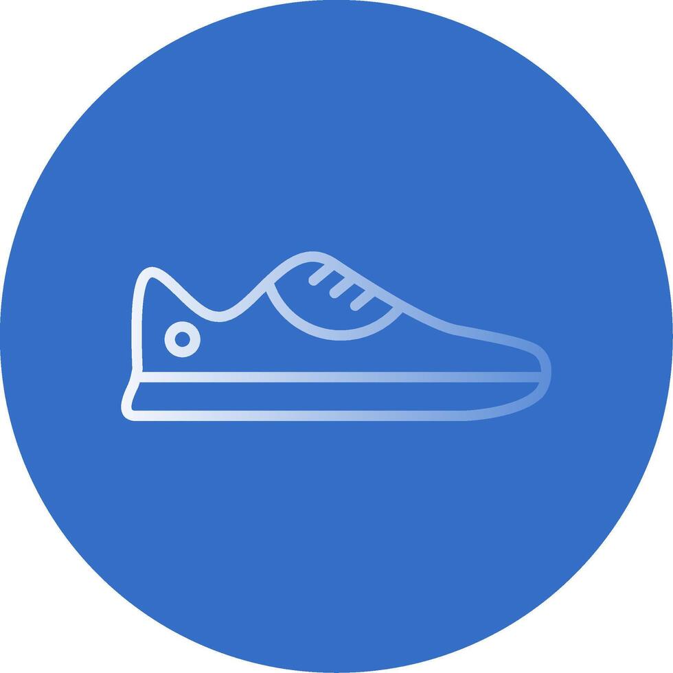 zapatilla de deporte plano burbuja icono vector