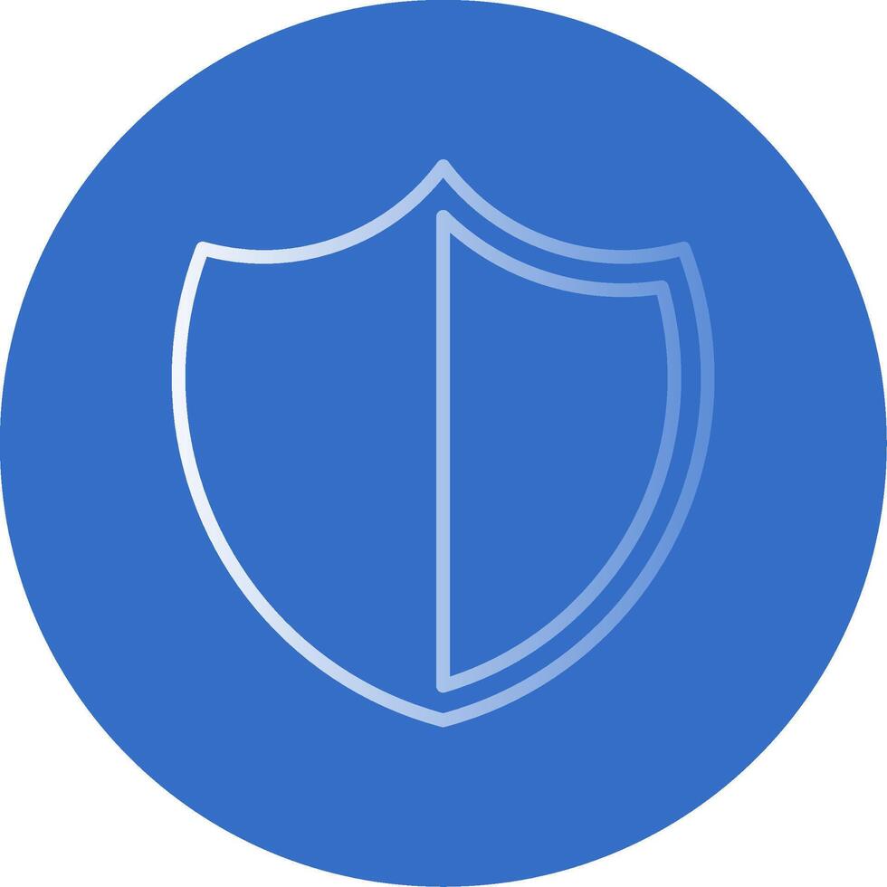 Shield Flat Bubble Icon vector