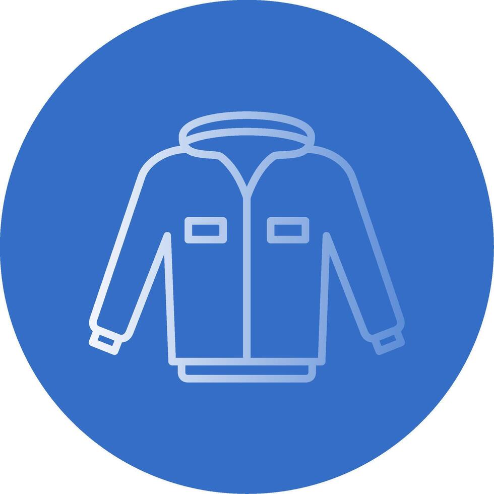 Jacket Flat Bubble Icon vector