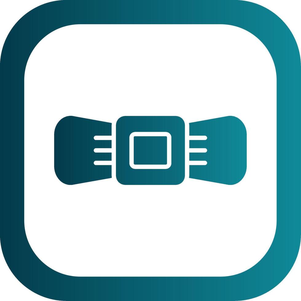 Bow Glyph Gradient Corner Icon vector