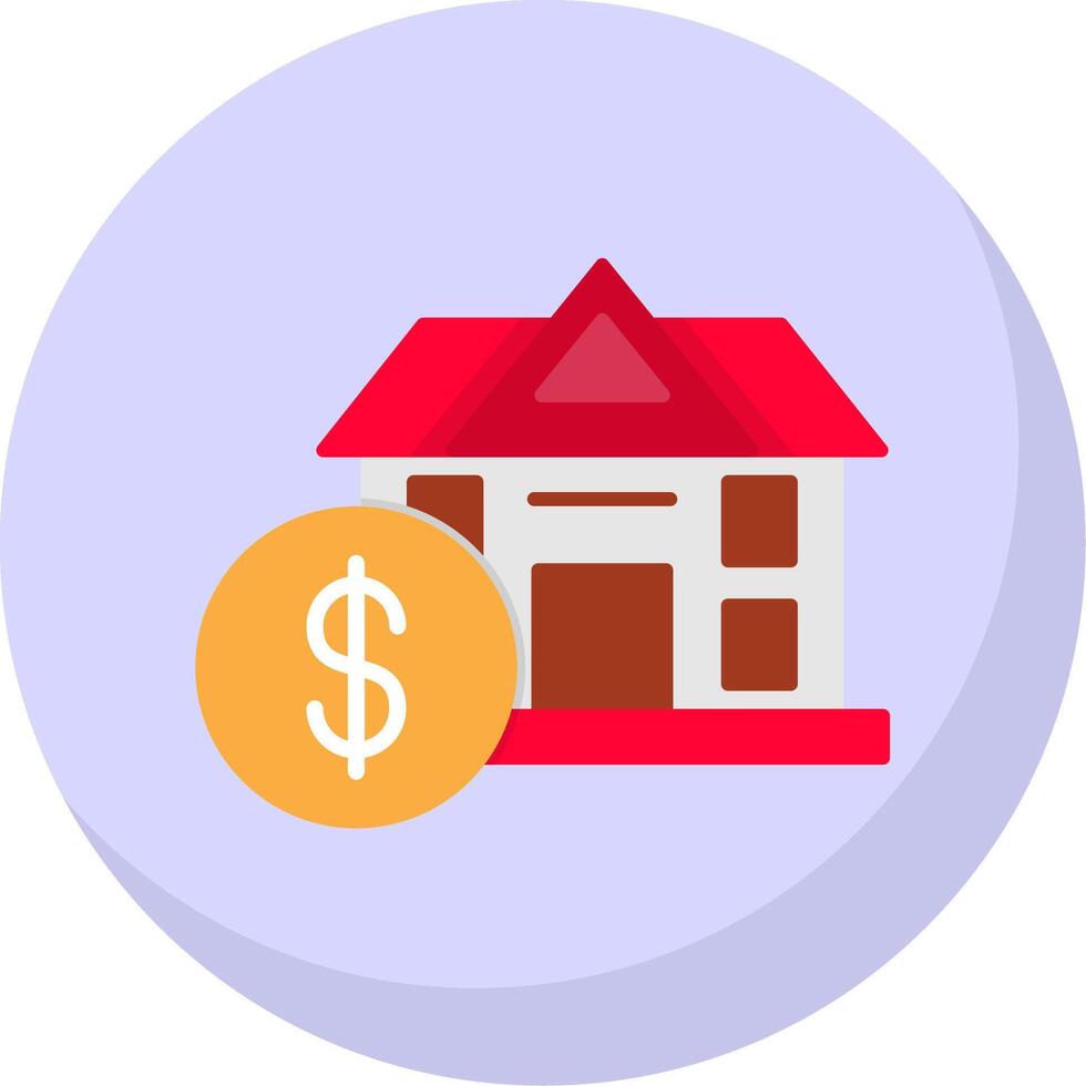 hogar valor plano burbuja icono vector