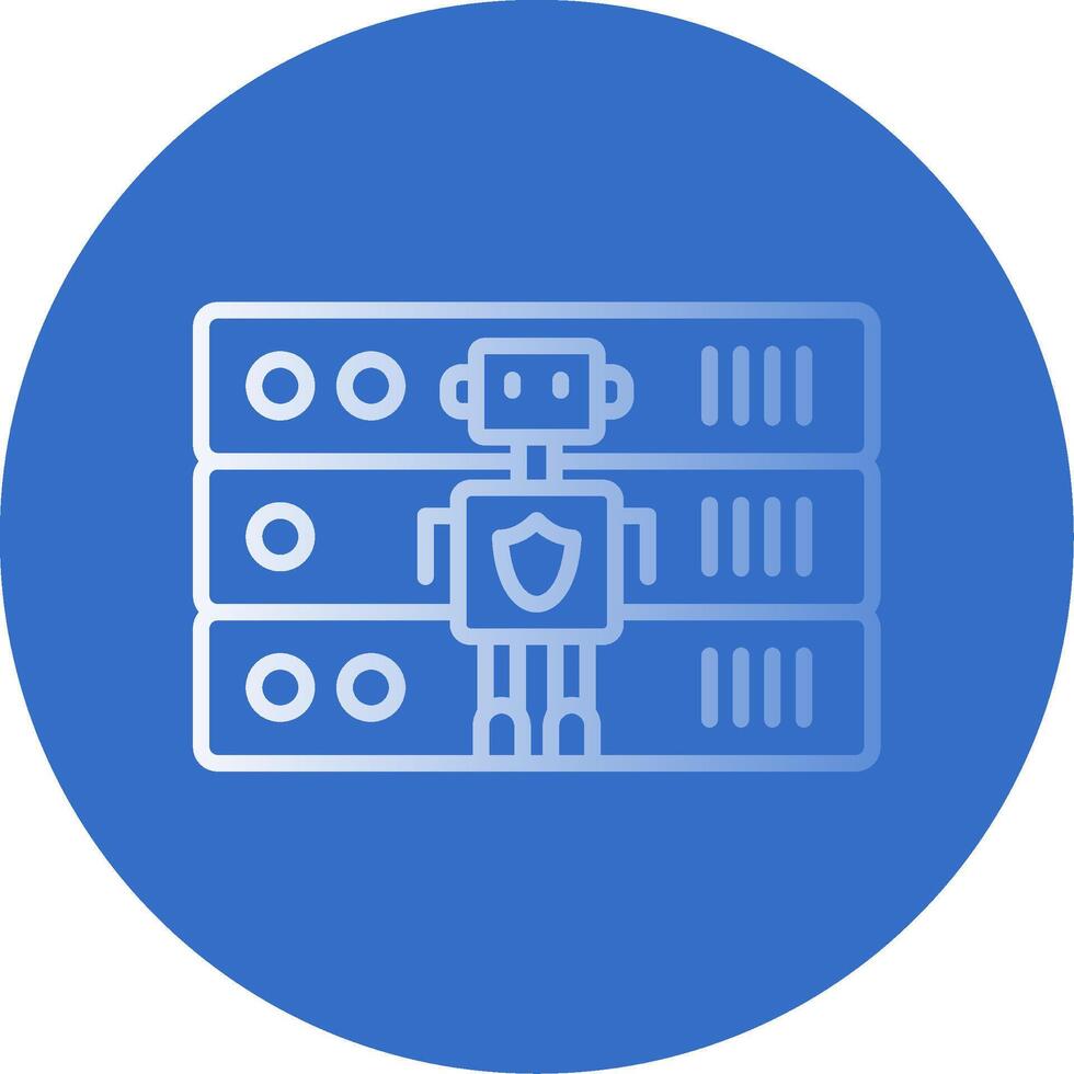 Secure Data Flat Bubble Icon vector