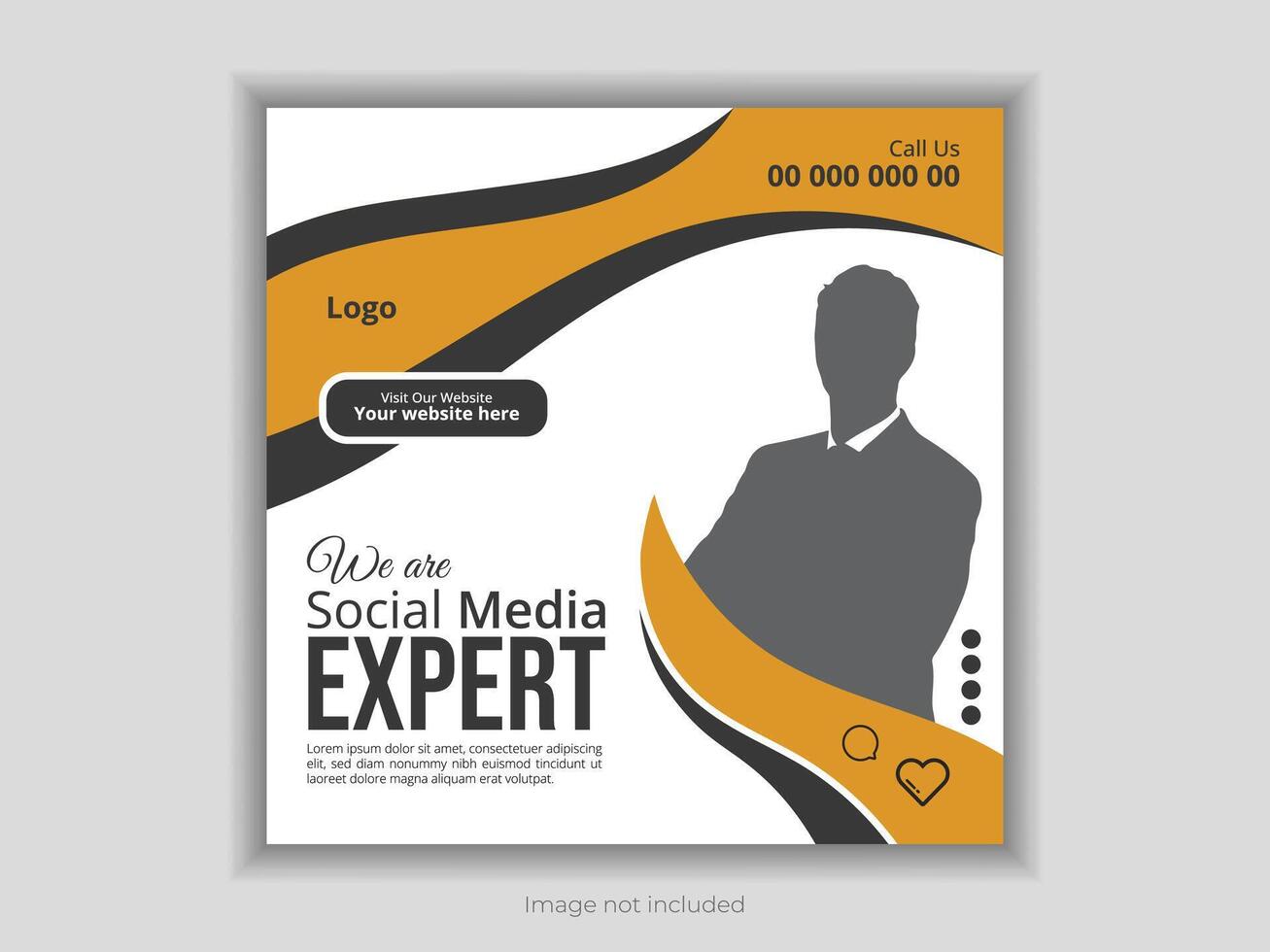 Business social media design in white background vector