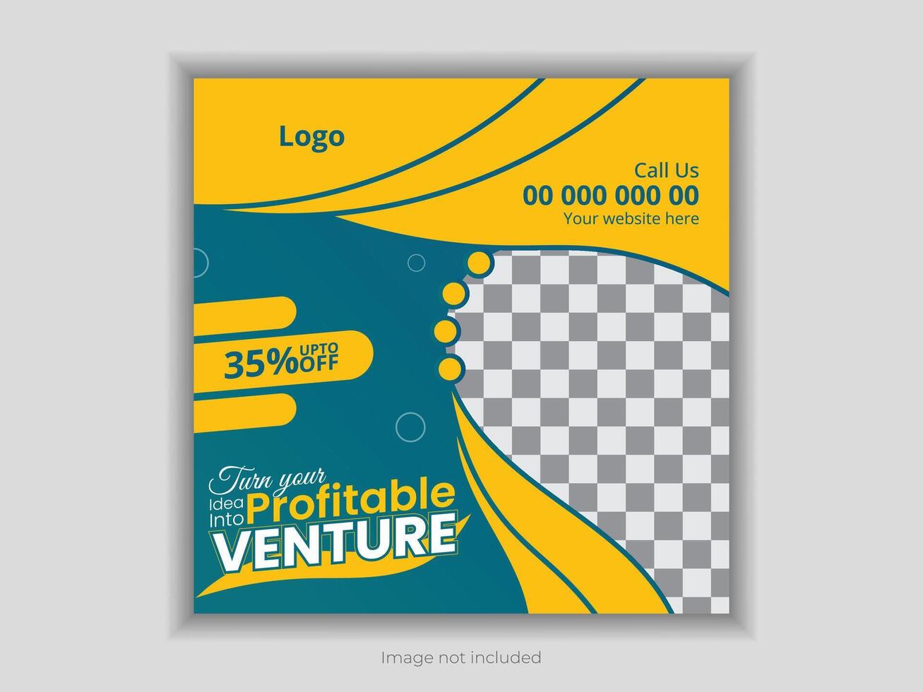 Corporate social media design vector
