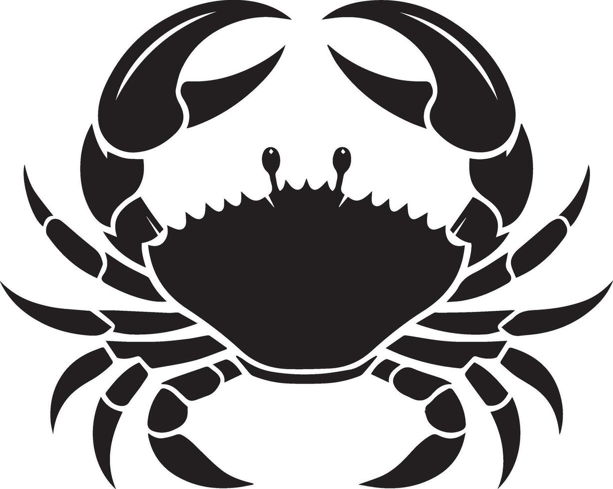 Crabs' illustration. Crabs silhouette on white background vector