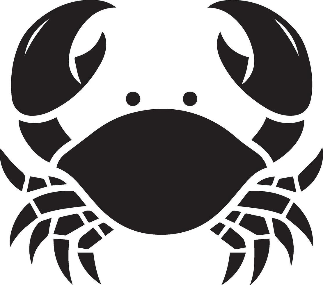Crabs' illustration. Crabs silhouette on white background vector
