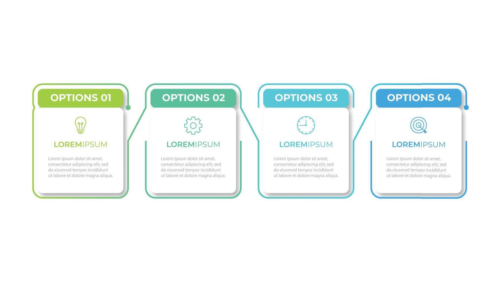 Infographic elements design template, business concept with 4 steps or options, can be used for workflow layout, diagram, annual report, web design.Creative banner, label . vector