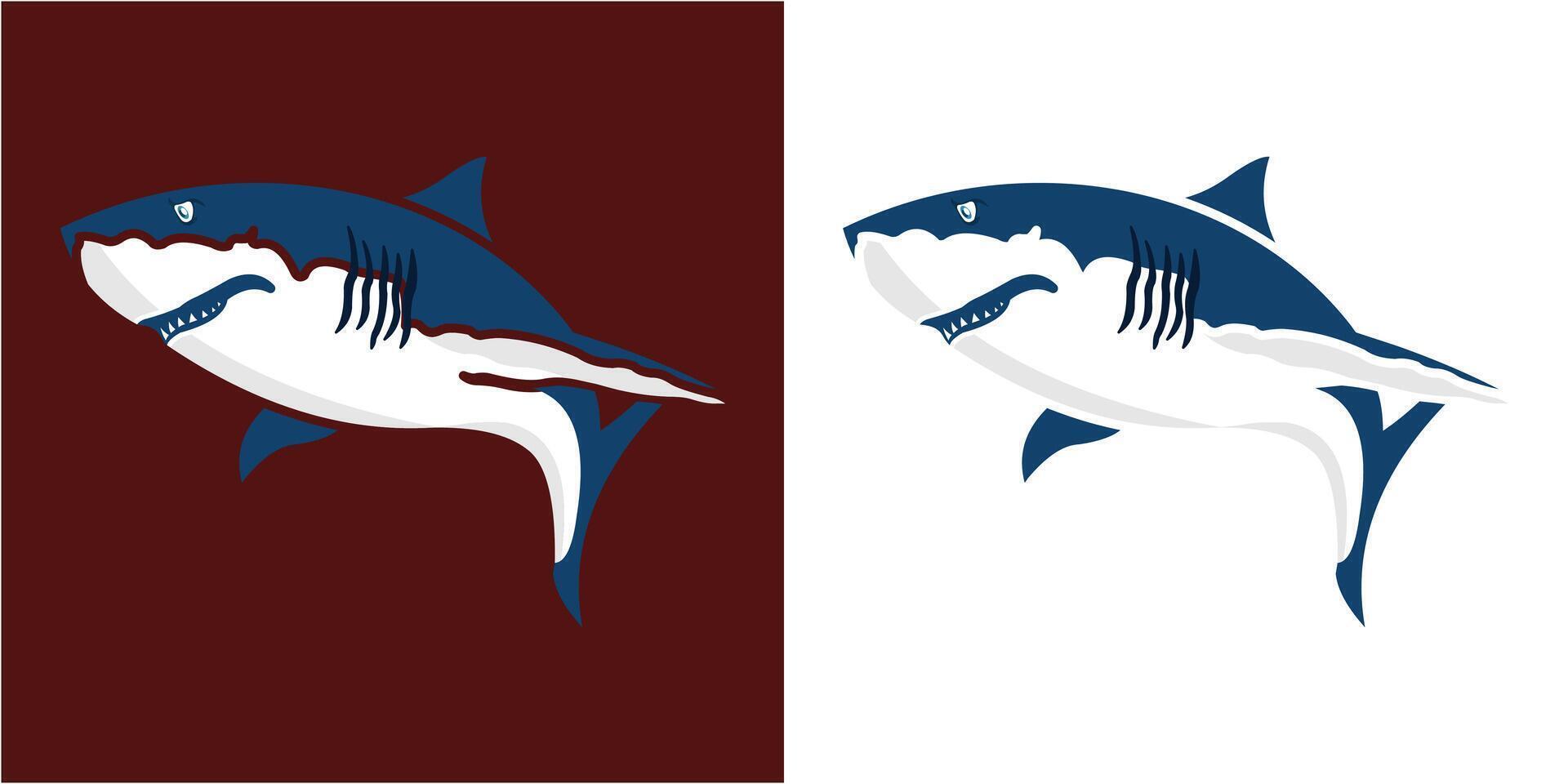 Shark Design Template vector