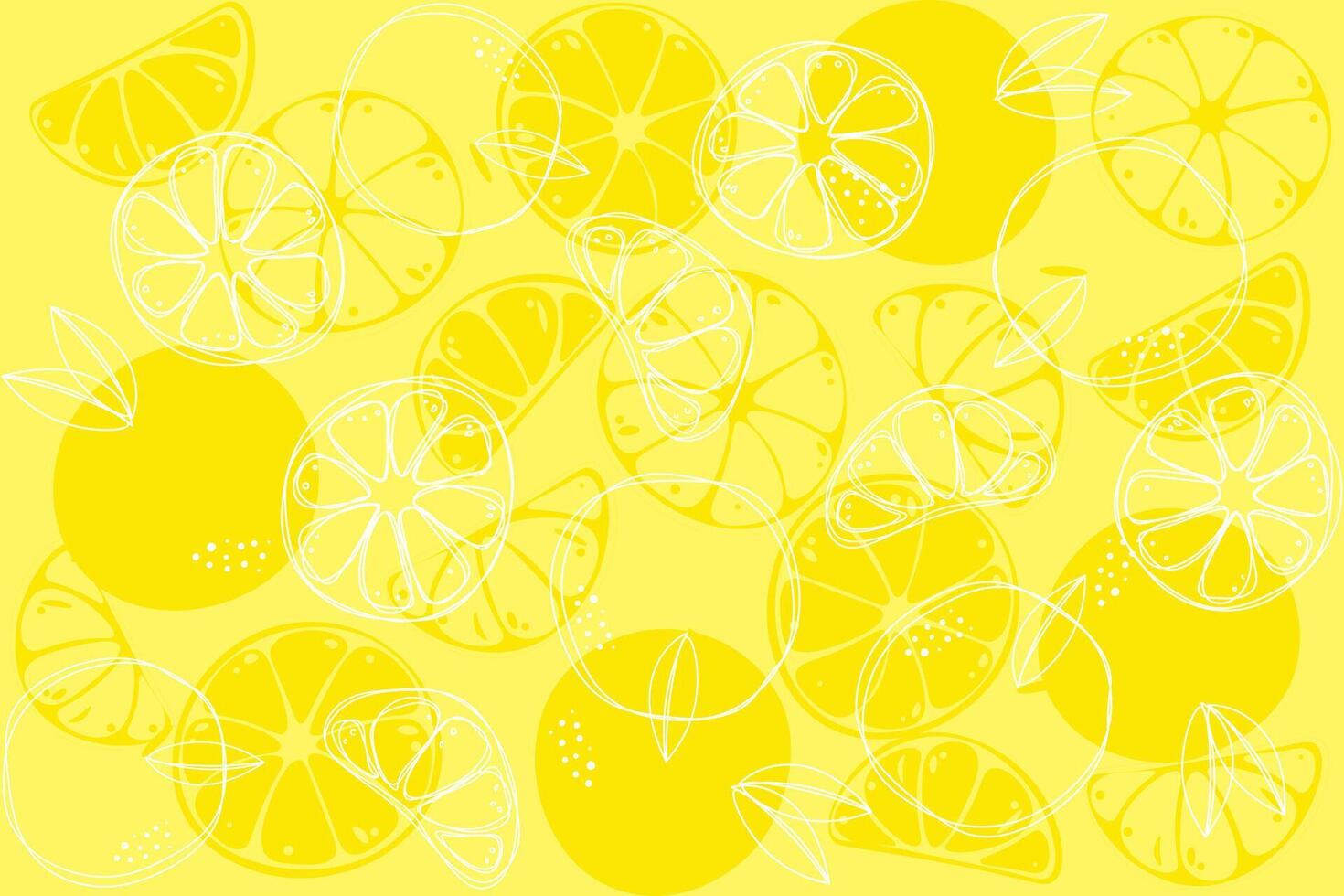 Seamless bright light pattern with Fresh orange vector