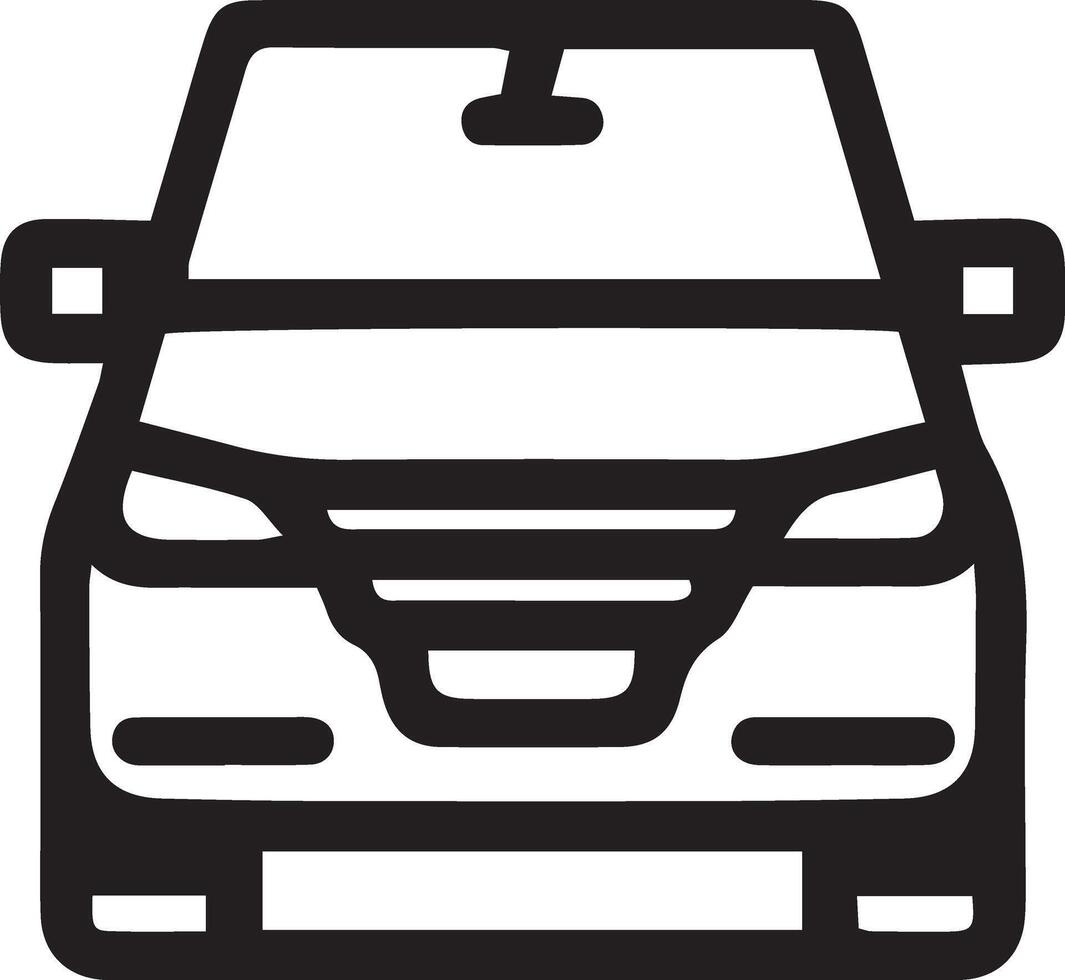 Car icon in linear style. Transport symbol. illustration. vector