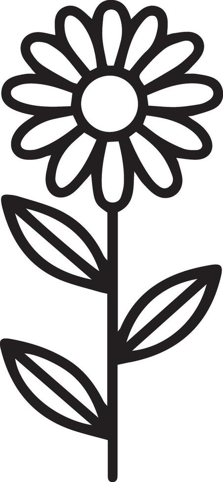 Flower set icon. Editable pictogram isolated on white background. Trendy line symbol for mobile apps and website design vector