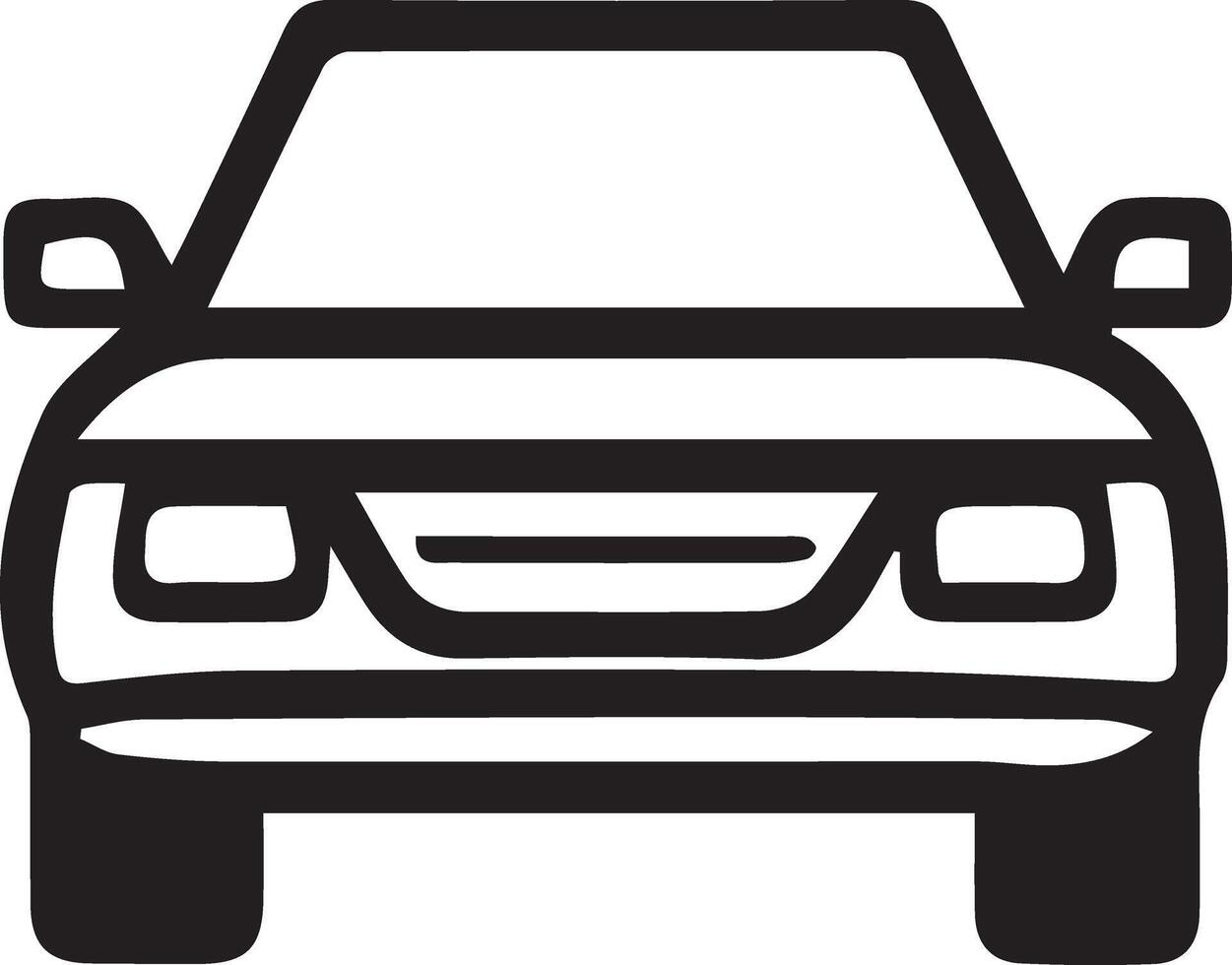 Car icon in linear style. Transport symbol. illustration. vector