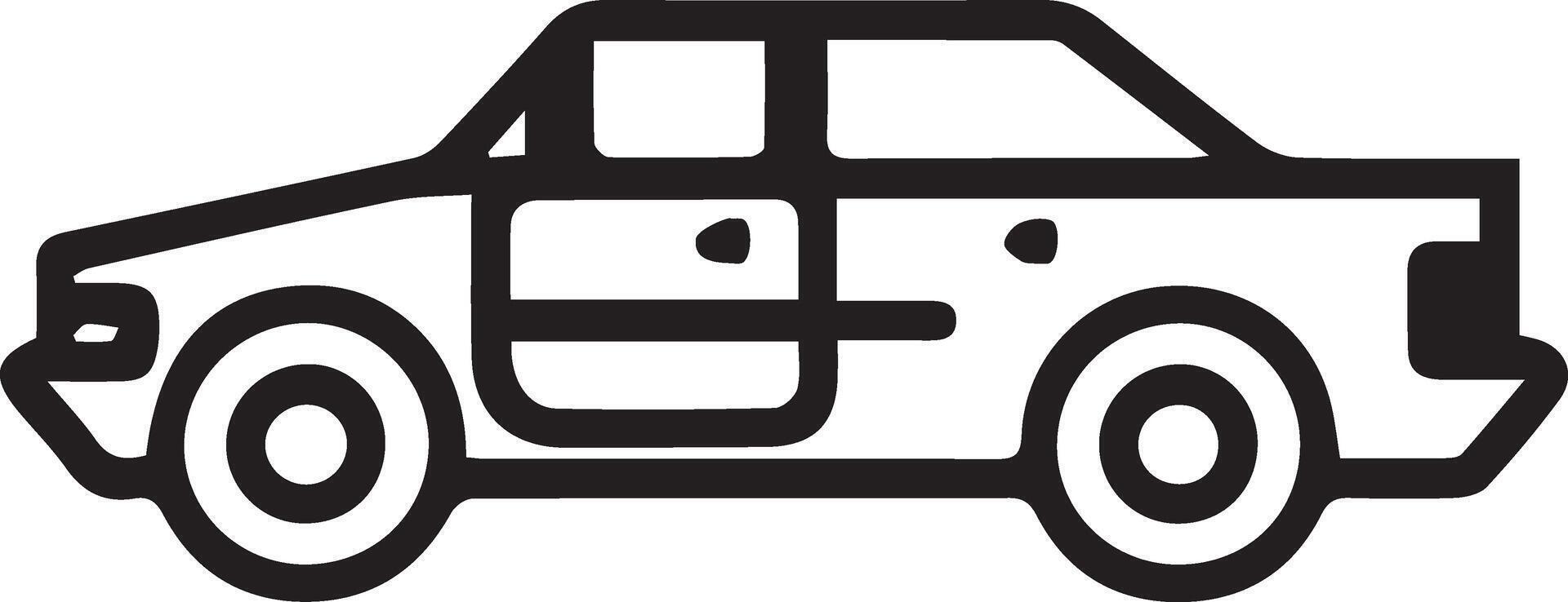 coche icono en lineal estilo. transporte símbolo. ilustración. vector