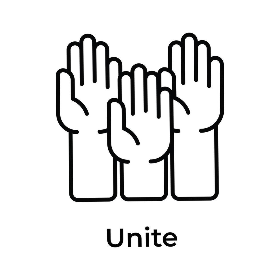 No racism, raise hands design, ready to use icon vector
