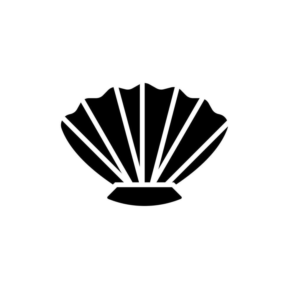 Shell icon logo illustration. Shell logo sea shape symbol vector