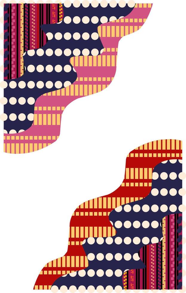 Abstrack frame with pattern illustration vector