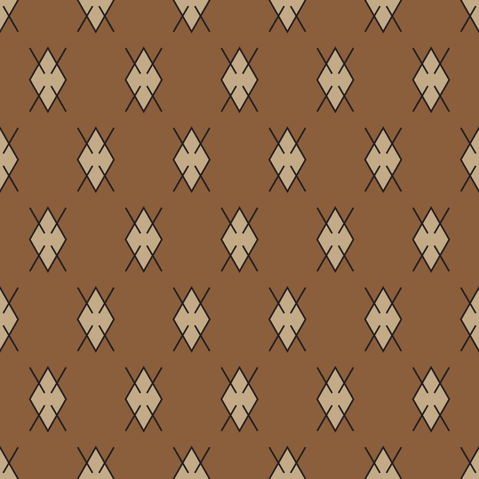 diamond shape brown color seamless pattern background. geometry shape pattern for luxury product. vector