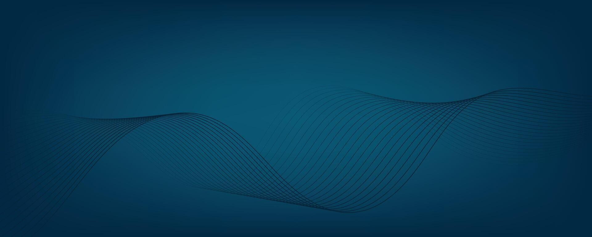 Abstract blue gradient background with waves. EPS10 vector