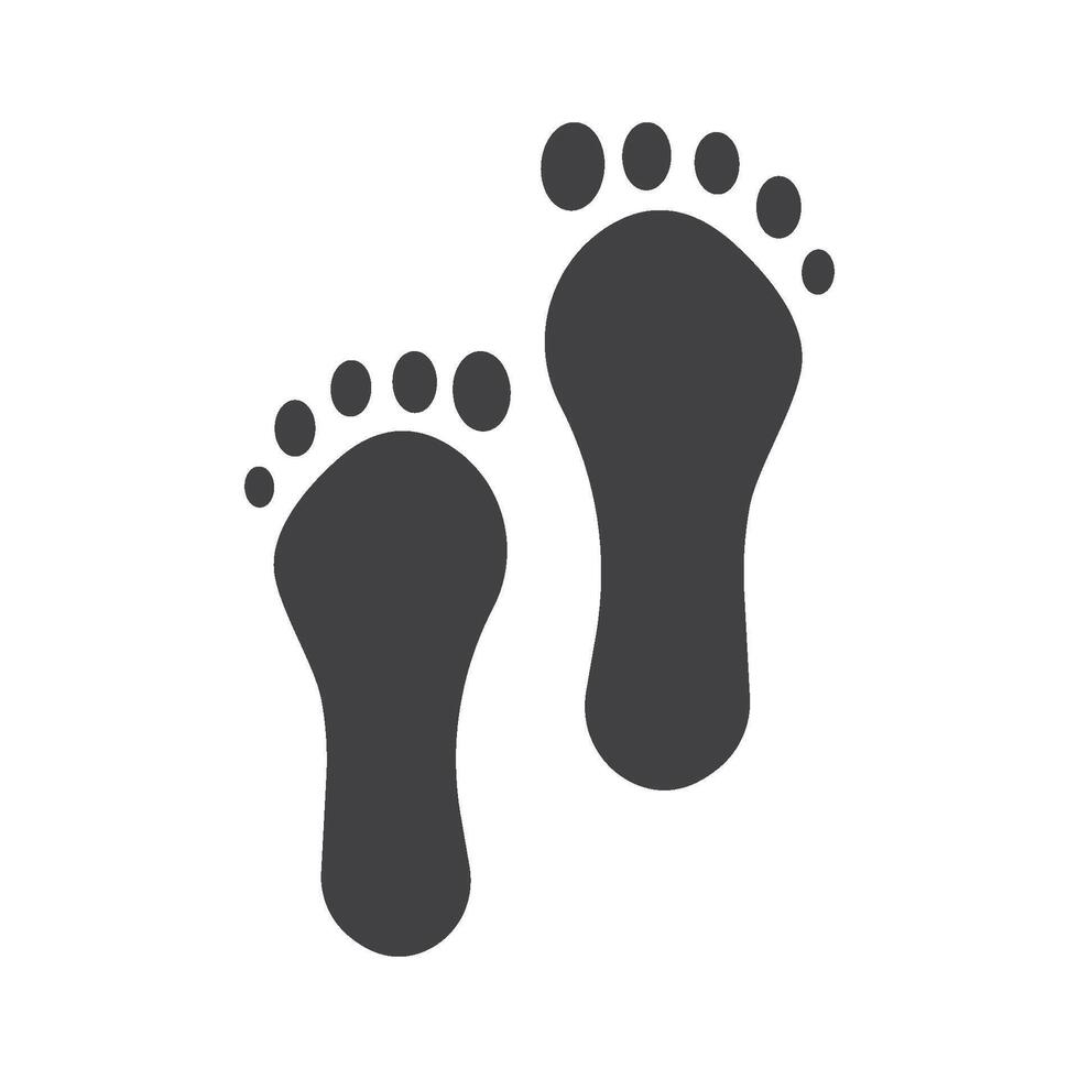 foot care logo icon vector