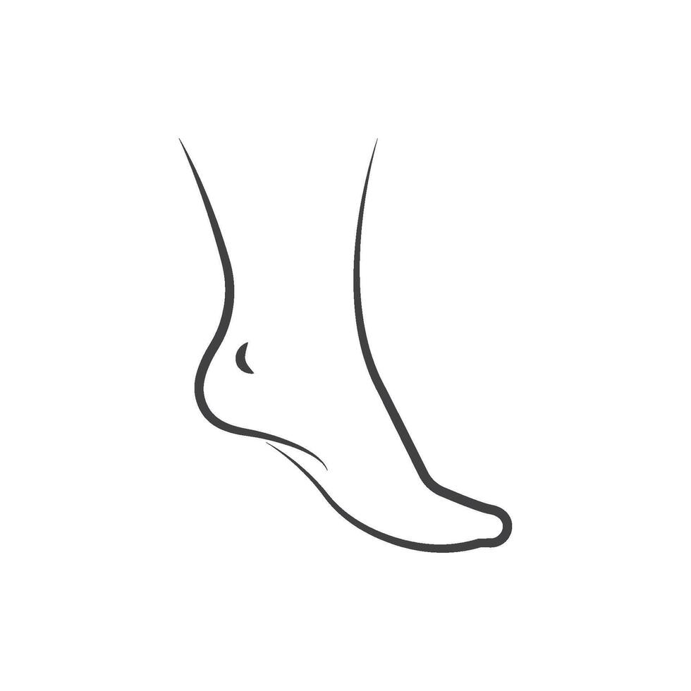 women foot icon vector
