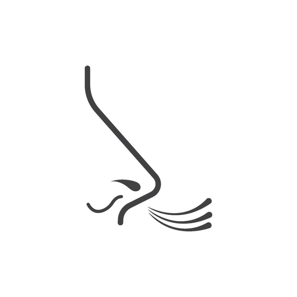 Nose icon illustration vector