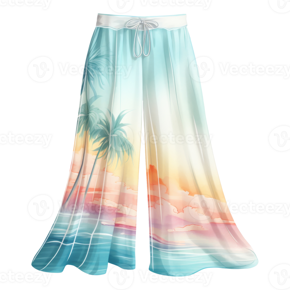 Beach Pants Isolated Detailed Watercolor Hand Drawn Painting Illustration png