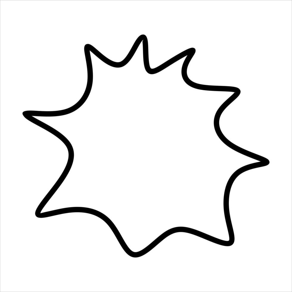Modern scrible abstract line element vector