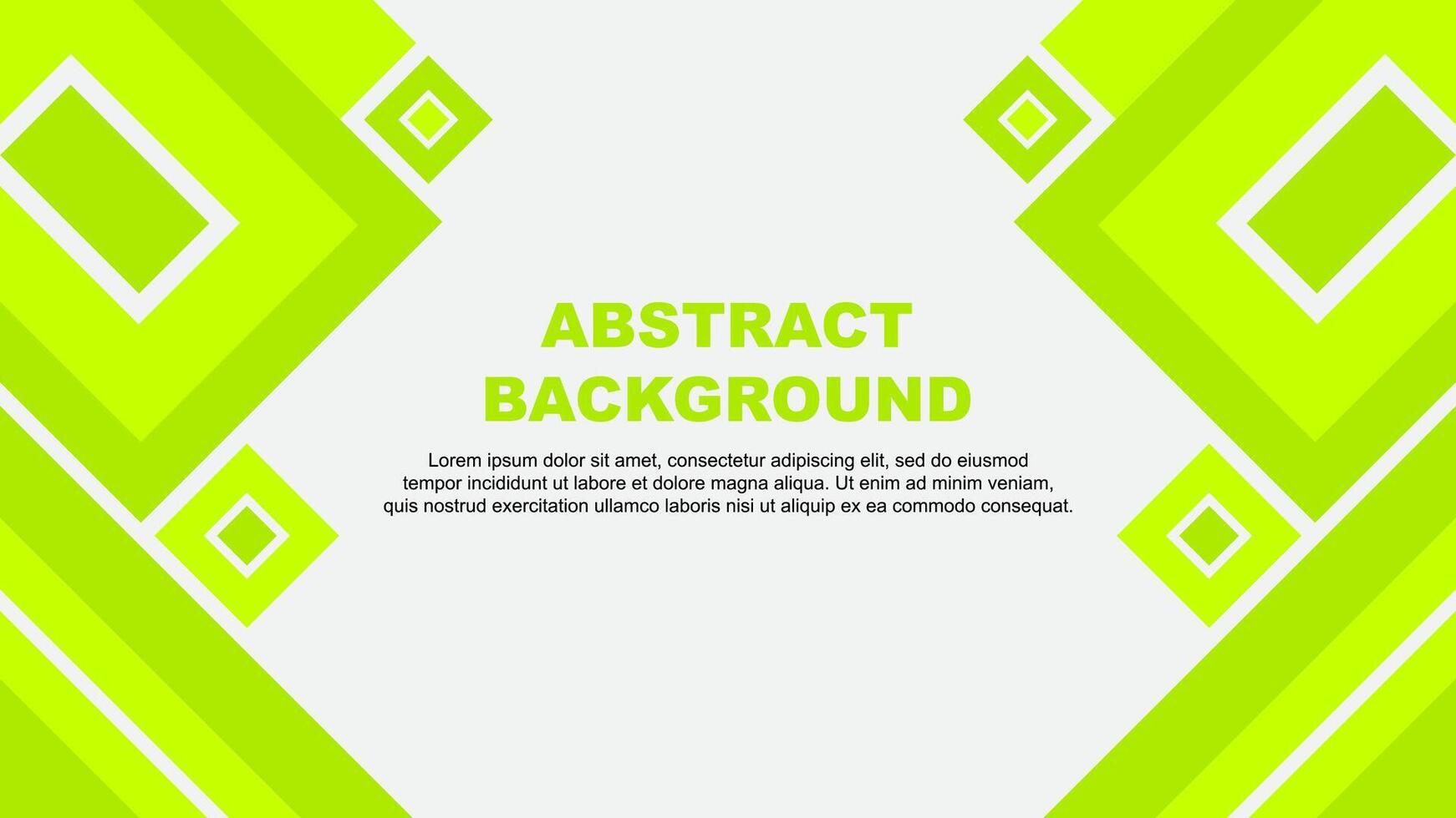 Abstract Background Design Template. Abstract Banner Wallpaper Illustration. Lime Green Cartoon vector