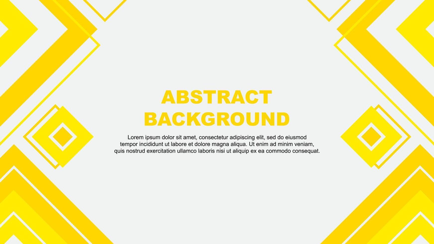 Abstract Background Design Template. Abstract Banner Wallpaper Illustration. Yellow Background vector
